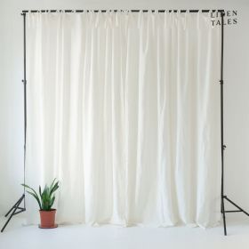 Draperie albă 140x200 cm Night Time – Linen Tales