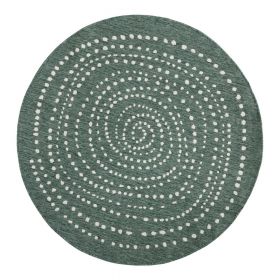 Covor reversibil pentru exterior NORTHRUGS Bali, Ø 140 cm, verde