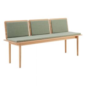 Bancă tapițată cu lână verde deschis Elba - Hammel Furniture