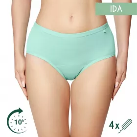 Chiloți menstruali Ida – Hipster – Verde S