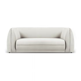 Canapea bej cu tapițerie din catifea 190 cm Lando – Micadoni Home