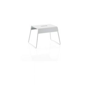 Scăunel din inox Zone A-Stool, gri deschis