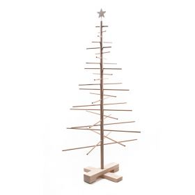 Brad de Crăciun din lemn Nature Home, înălțime 125 cm