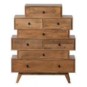 Comodă înaltă din lemn de mango 86x105 cm Linde – Basiclabel