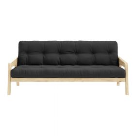 Canapea extensibilă negru/gri 204 cm Grab - Karup Design