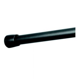 Bară perdea pentru cabina de duș cu lungime ajustabilă iDesign Cameo, negru