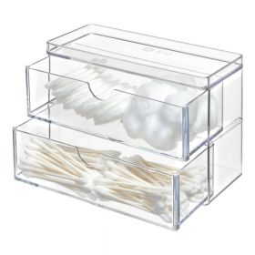 Organizator de baie pentru dischete demachiante Crystalline – iDesign/The Home Edit