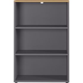 Bibliotecă gri antracit cu aspect de lemn de stejar 80x120 cm Agenda – Germania