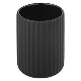Suport din ceramică pentru periuțe de dinți Wenko Belluno, negru
