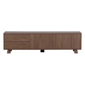 Comodă TV cu aspect de lemn de nuc 160x42 cm Seppe – WOOOD