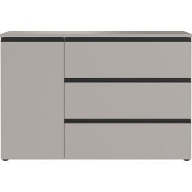 Comodă gri joasă 135x91 cm Bastia – Germania