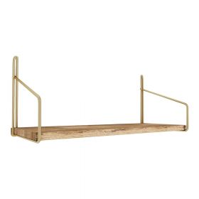 Raft în culoare naturală din lemn de stejar 45 cm Duvar – Kalune Design