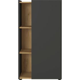 Bibliotecă gri închis cu aspect de stejar 62x115 cm Austin - Germania