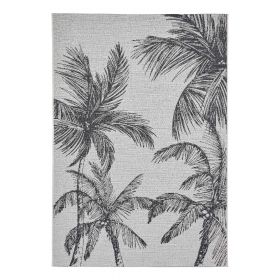 Covor de exterior negru/crem 160x220 cm Miami – Think Rugs