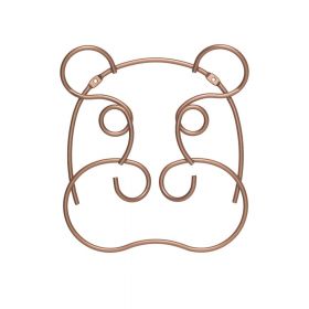 Cârlig arămiu de montat pe perete din oțel Hippo – Metaltex