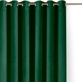 Draperie verde dimout (semi-opacă) din catifea 400x250 cm Velto – Filumi