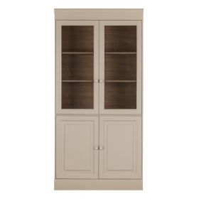 Vitrină crem din lemn de pin 105x215 cm Chow – vtwonen