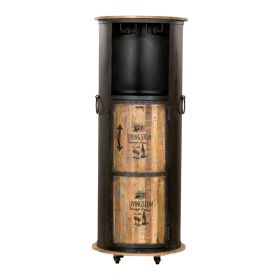 Suport de vin din metal negru pentru 9 sticle, 60x155 cm Luni - Interia Home & Living