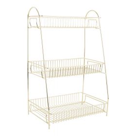 Etajeră din metal cu 3 rafturi pentru bucătărie PT LIVING Tidy, auriu