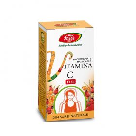 Vitamina C din surse naturale, 60 comprimate masticabile, Fares