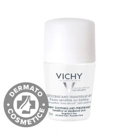 Deodorat roll-on fara parfum pentru piele sensibila 48h, 50ml, Vichy