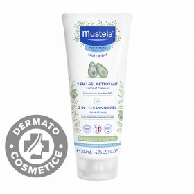 Gel de curatare 2 in 1 par si corp, 200ml, Mustela