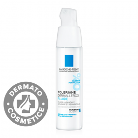 Fluid hidratant și reparator pentru ten cu tendinta alergica sau reactiva si cel normal sau mixt Toleriane Dermallergo, 40ml, La Roche-Posay