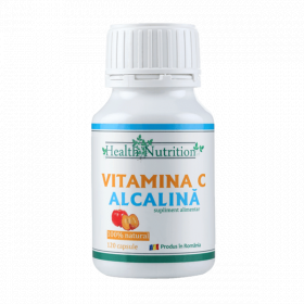 Vitamina C alcalina, 120 capsule, Health Nutrition