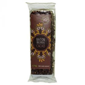 Baton cacao cu indulcitor natural (Stevie si Erytritol), 40g, Sweeteria