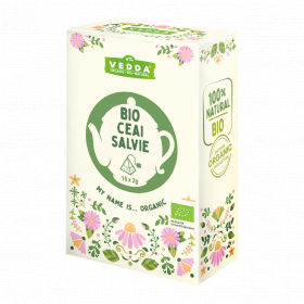 Ceai bio de salvie, 15 plicuri, Vedda