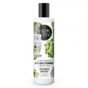 Balsam hidratant pentru par uscat cu anghinare si broccoli, 280ml, Organic Shop