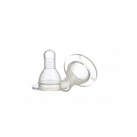 Tetine din silicon in cruce blister 6 luni+ Baby, 2 bucati, Minut