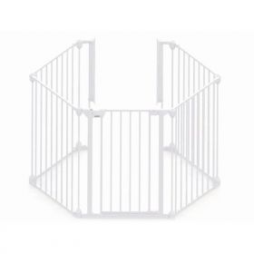 Tarc de siguranta modular cu 5 panouri alb, 1 bucata, Noma