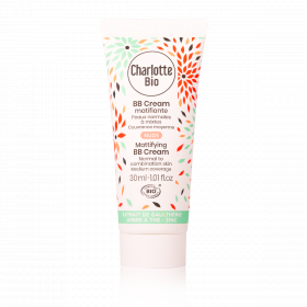 BB Cream bio matifiant pentru piele normala si mixta Nude, 30ml, Charlotte Bio