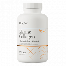 Colagen marin cu acid hialuronic si vitamina C, 120 capsule, OstroVit