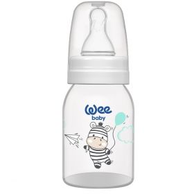 Biberon cu tetina rotunda, 125ml, Wee Baby