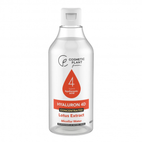 Apa micelara cu acid hialuronic 4D si extract de lotus, 400ml, Cosmetic Plant