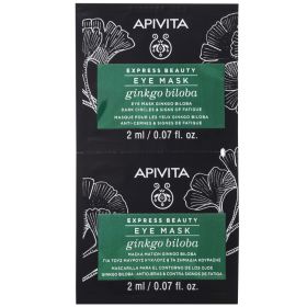 Apivita Express Masca cu gingko biloba pentru ochi, 2 x 2ml