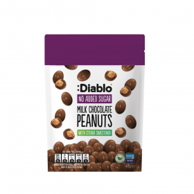 Arahide cu invelis de ciocolata fara zahar, 40g, Diablo