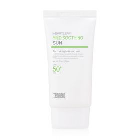 Crema cu protectie solara SPF50+ Heartleaf Mild Soothing, 50g, Tenzero