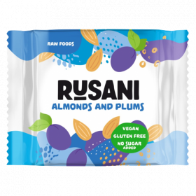 Biscuiti vegani cu migdale si prune, 40g, Rusani