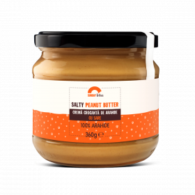 Crema crocanta de arahide cu sare, 360g, Sunday Bites