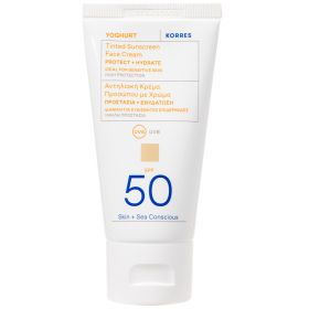 Crema de fata colorata Yoghurt Sun SPF50, 50ml, Korres