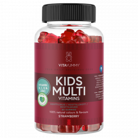 Multivitamine Kids cu aroma de capsuni, 60 jeleuri, Vitayummy