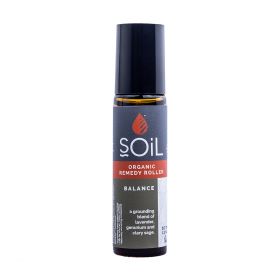 Roll-on cu uleiuri esentiale pure organice Ecocert Balance Amestec echilibrat, 10ml, Soil