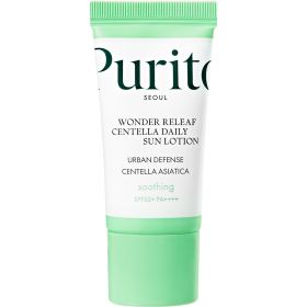 Crema de fata Wonder Releaf Centella Daily Sun Lotion Mini SPF 50+ PA++++, 15ml, Purito