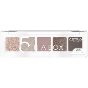 Paleta de farduri 5 In A Box Mini 020 - Soft Rose Look, 4g, Catrice