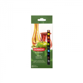 Creioane Ulei Pastel Derwent Academy, 12 Buc/set, Diverse Culori