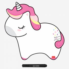 Tablita magnetica si marker - Unicorn | Legami