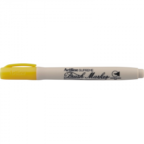 Carioca Artline Supreme, Varf Flexibil (tip Pensula) - Galben